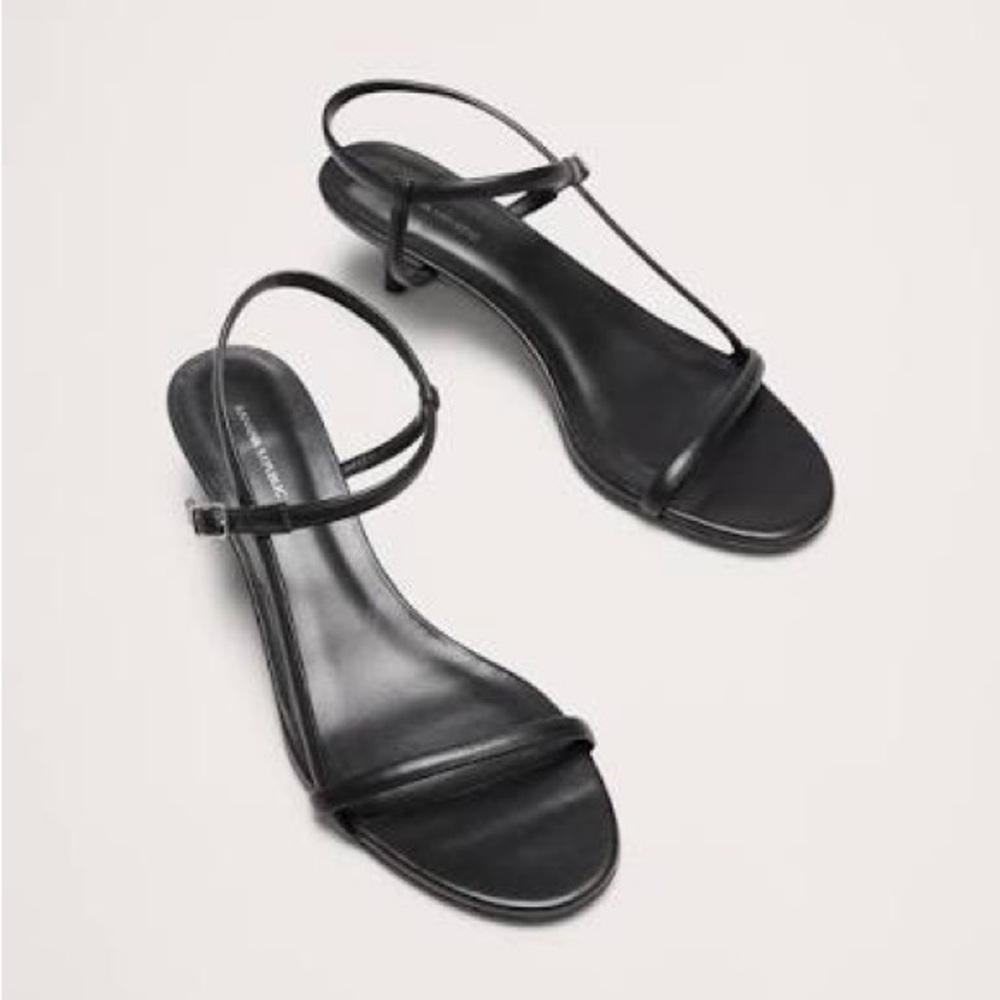 Banana Republic TERZO LEATHER KITTEN-HEEL SANDAL